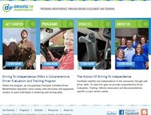 Tablet Screenshot of drivingtoindependence.com